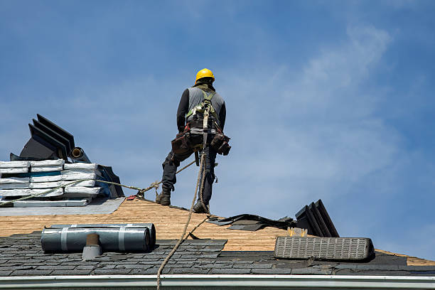 Professional Gutter Installation technician working in Anthony, KS